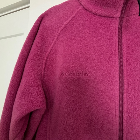 Columbia Magenta Full-Zip Fleece Jacket - Picture 8 of 11